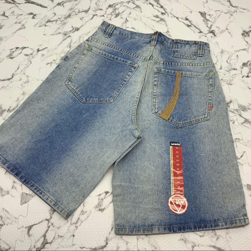 Men's Vokal by Nelly Sandblast Bleached Wheat Denim Shorts